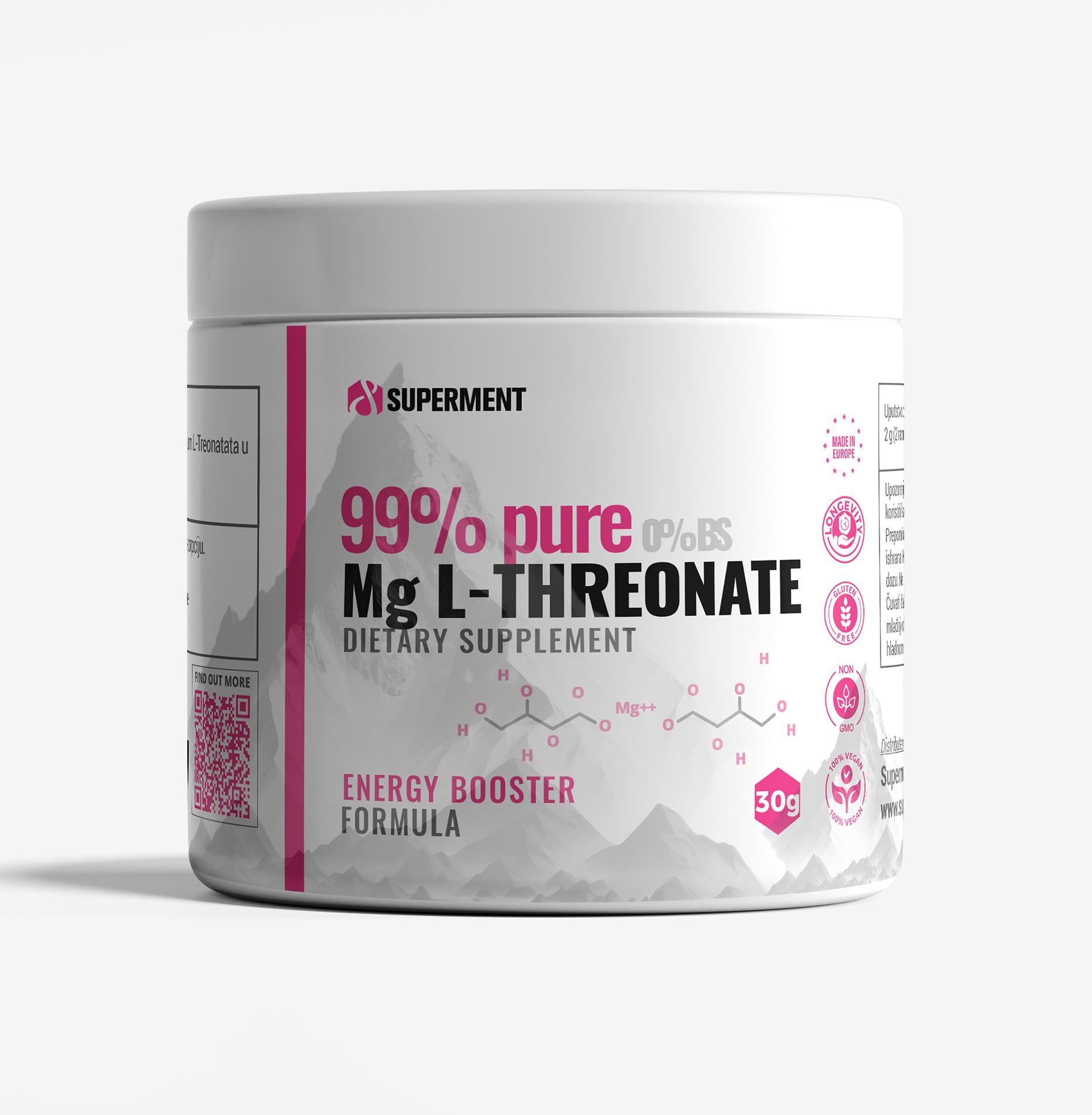 Magnezijum (L-threonate) 99% PURE 30g