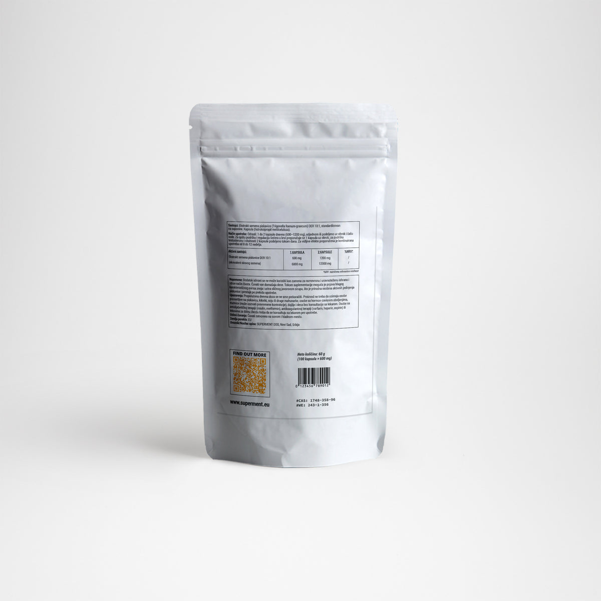 Piskavica (Fenugreek) 100x kapsula 600mg DER10:1