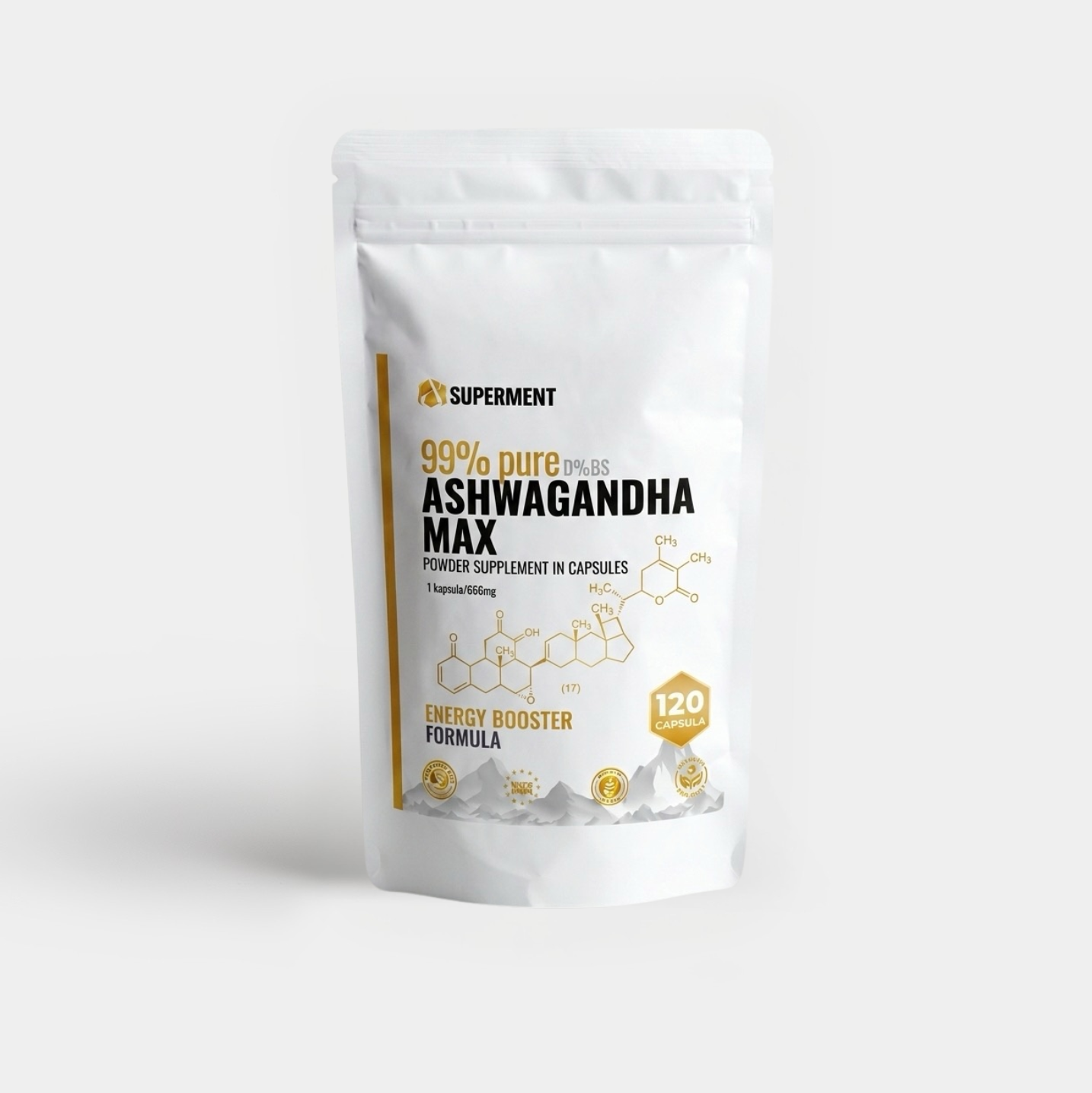 Ashwagandha - adaptogena biljka koja snižava kortizol, poboljšava san i podržava hormonsku ravnotežu kod muškaraca i žena.