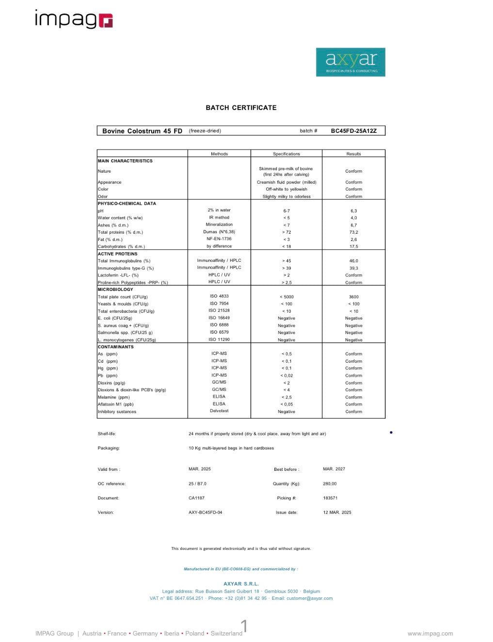 Kolostrum_CoA lab tested CoA Labaratorija