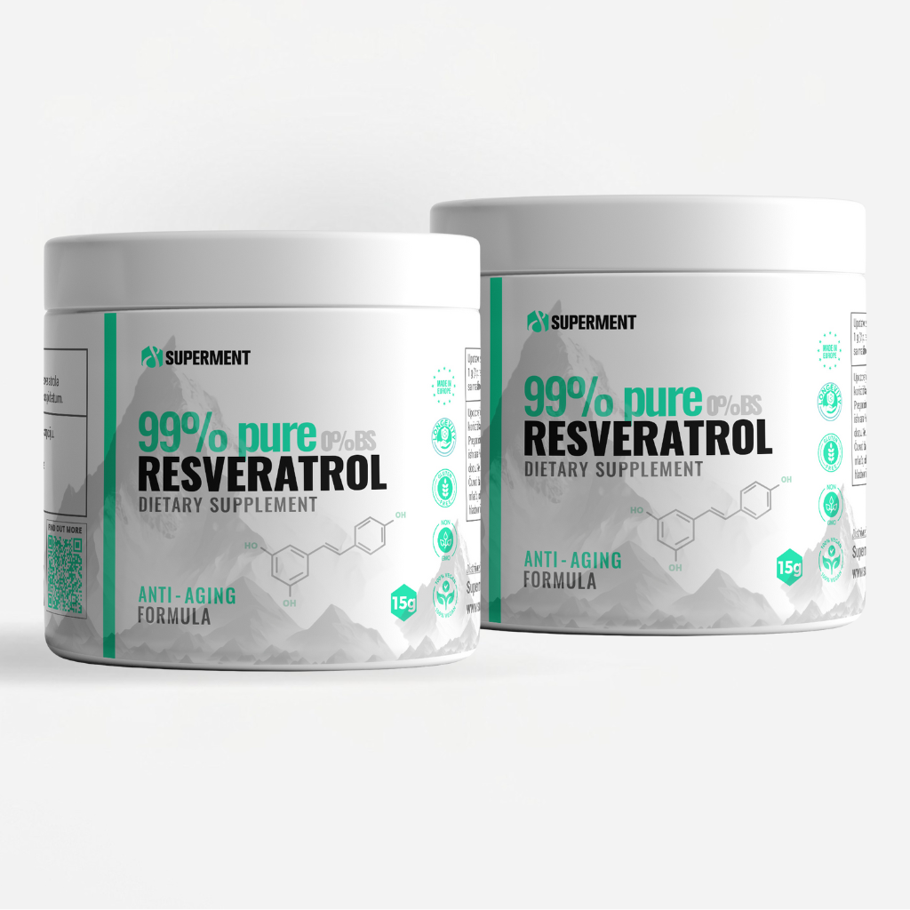 SUPERMENT duo pack trans resveratrol DER 100:1 