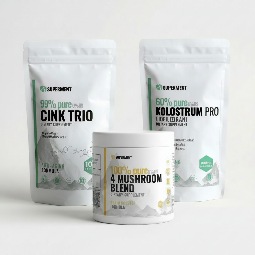 4 Mushroom Blend Bundle — Shorter Jar, Richer Gold