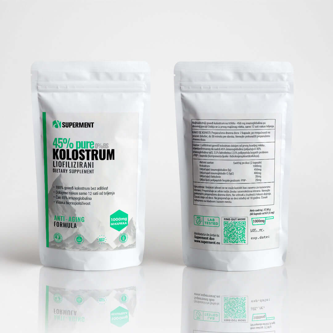 Kolostrum 45% IG 1000mg Liofiliziran