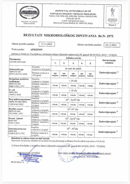 Apigenin čist prah 15g