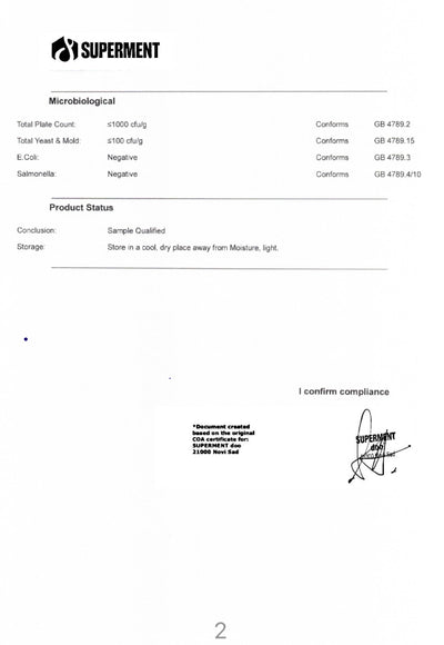 Lavlja Griva_Lions_Mane_CoA2_Certifikat_Lab_Test Laboratorijski testiran