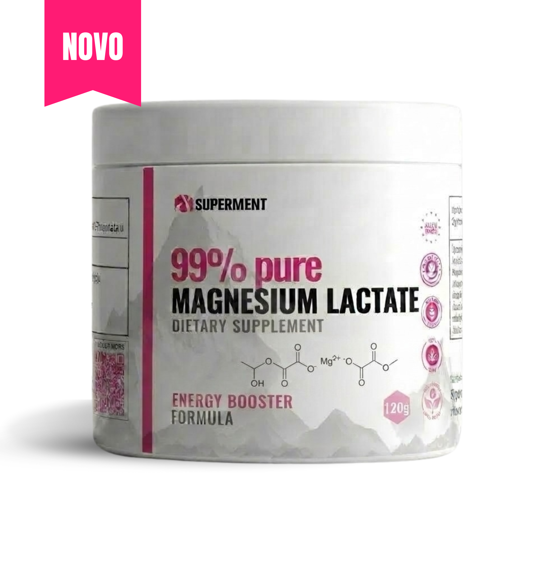 Magnezijum Laktat čist prah 270g | SUPERMENT®