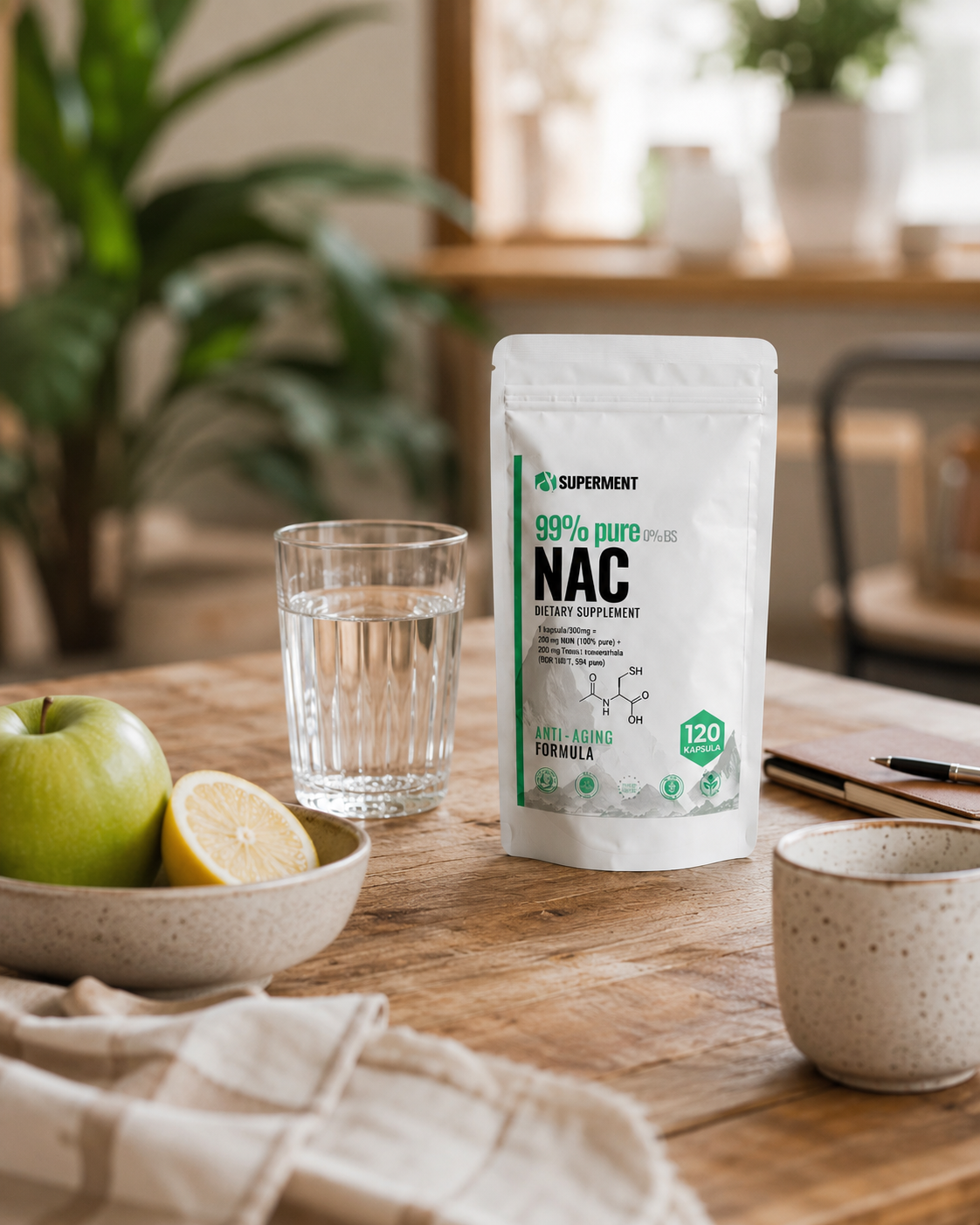 NAC (N-acetil L-cistein) 120x kapsula 300mg | SUPERMENT®