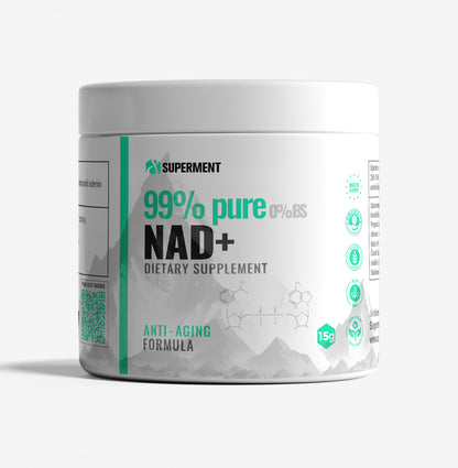 NAD+ 99% PURE Sublingvalni 15g prah suplement Superment