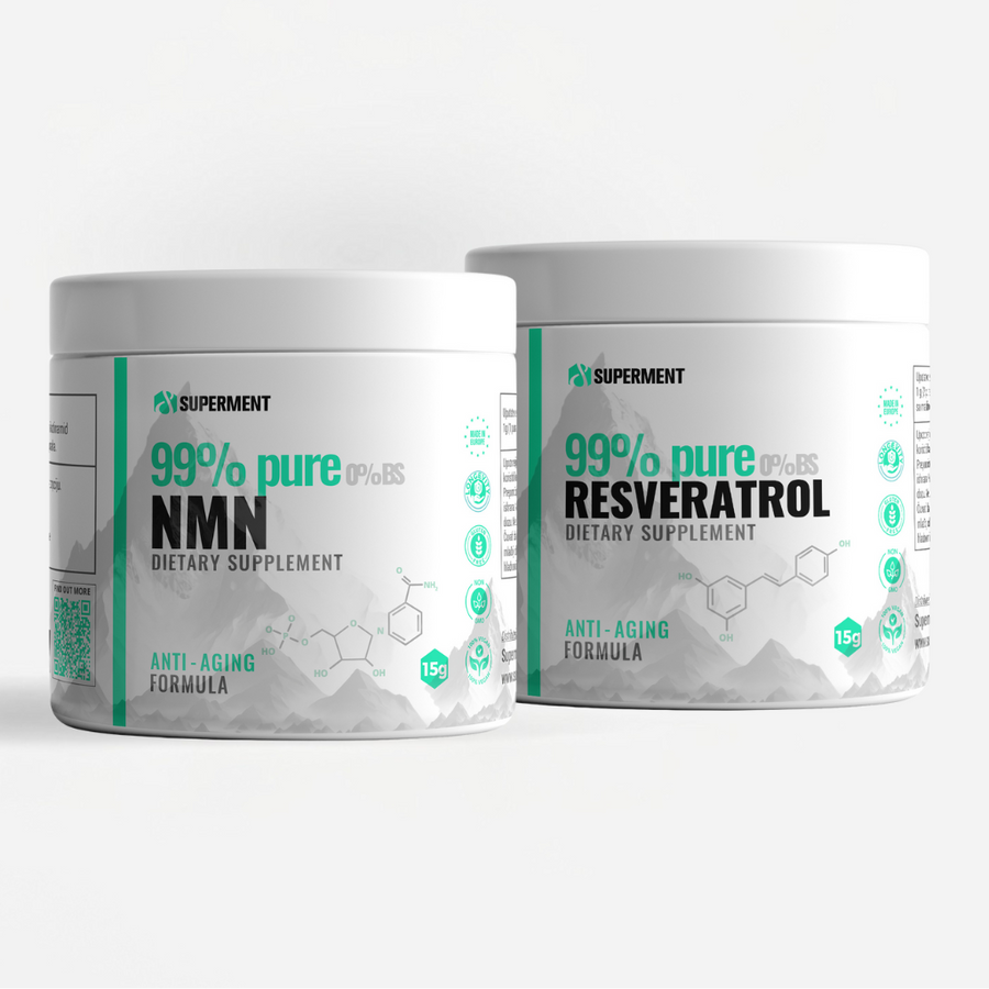 NMN and Resveratrol pure powder 15g+15g
