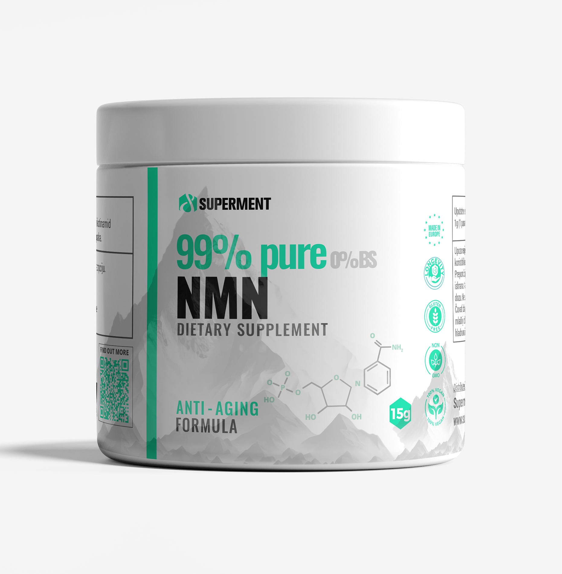 NMN 100% PURE - čist prah 15g