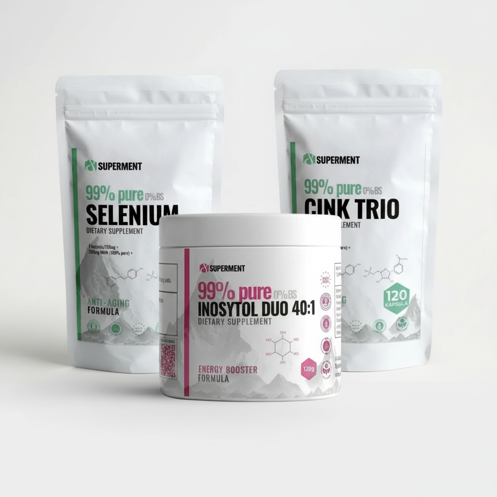 Inosytol Duo 40:1 + Selenium + Cink Trio Bundle