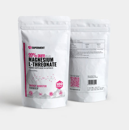 Magnesium Threonate Magnezijum treonat kapsule pakovanje from front and back