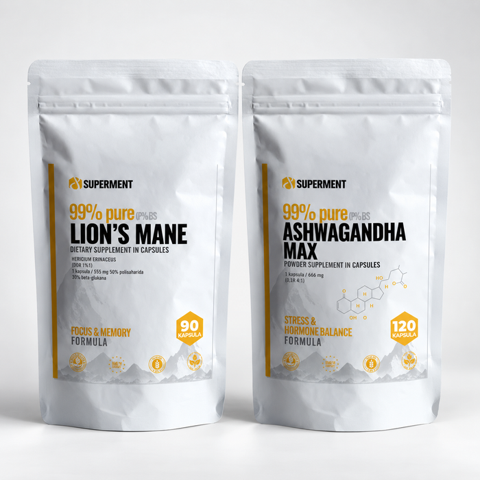 Ashwagandha + Lion's Mane BLEND kapsule
