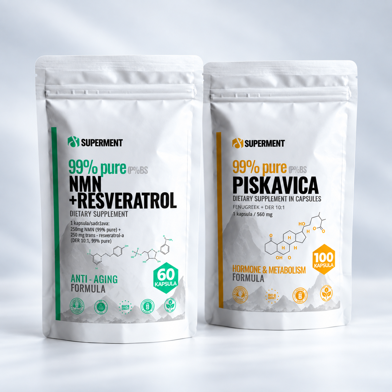 NMN + Resveratrol + Piskavica BLEND kapsule