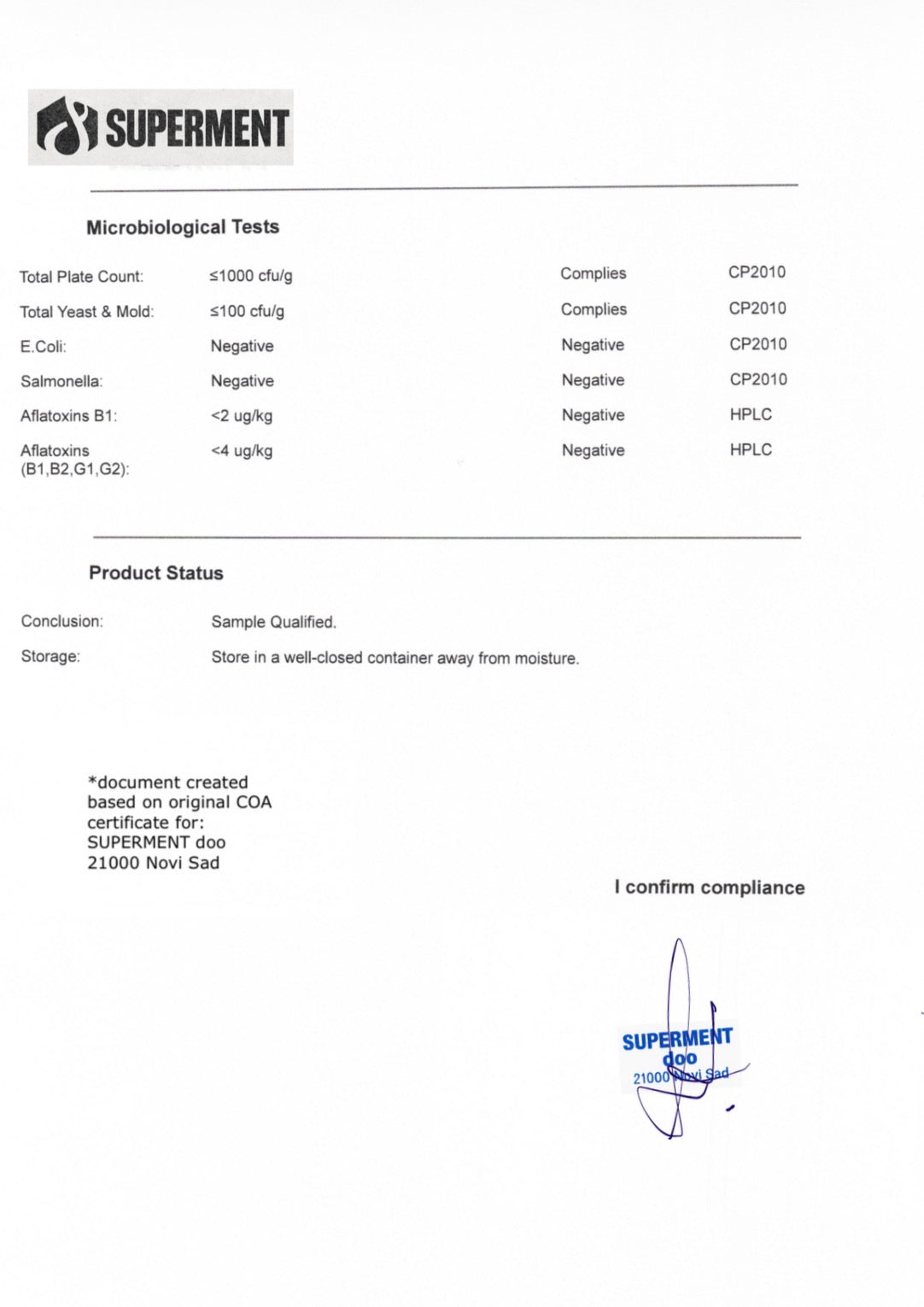 Pterostilben CoA Test Labaratroija Lab Potvrda Labaratorisjki testiran