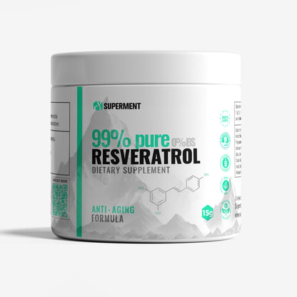 Resveratrol 99% PURE, trans-rasveratrol čist prah 15g