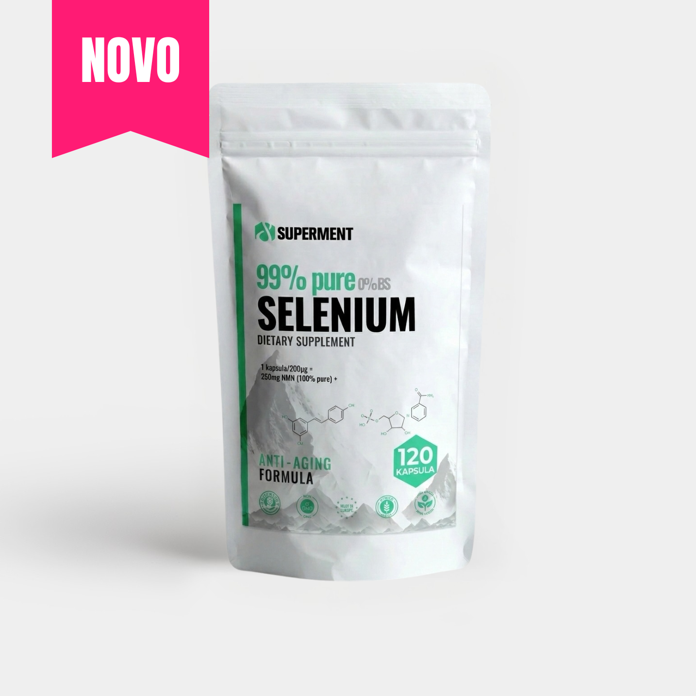 🎁 Selen 120x kapsula 200µg (100% organic) | SUPERMENT® (100% off)