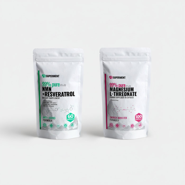 NMN & Resveratrol kapsule + Magnezijum treonat kapsule | SUPERMENT®