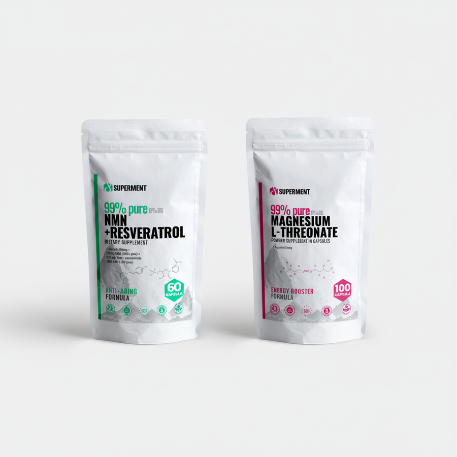 NMN & Resveratrol kapsule + Magnezijum treonat kapsule | SUPERMENT®